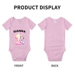 Personalizado Vehículos de Construcción Fantasía Unicornio Número Patrón 100% Algodón con Nombre Baby Shower Regalo para Bebé Niño Niña