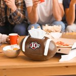 Personalisierte American Football PU-Leder Taschentuch Box Abdeckung mit Logo Nummer Haus Tisch Deko Geburtstag Team Geschenk für Sportliebhaber