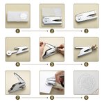 Personalisierte niedliche Kaninchen Affe Tiere Design Hand Held Prägestempel mit Text Bibliothek Lesen Geburtstag Geschenk für Kinder Bücherwürmer