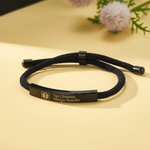 Personalisiertes Star of Life Notfall Medizin-ID Armband mit Text Namensschild Verstellbares Paracord Armband Erste Hilfe Geschenk für Damen Herren