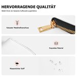 Personalisierte Retro 1-3 Katze Hund Fotos PU-Leder Geldbörse mit Namen Mehreren Fächern Reißverschluss Geburtstag Urlaub Geschenk für Tierliebhaber