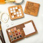 Paleta de acuarela de madera magnética portátil personalizada Master of Hues con 15 cuadrículas y nombre Material de pintura Regalo de cumpleaños para niños Familia