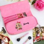 Personalisierte Mode Cheerleading Mädchen wasserdicht faltbar Make-up Pinsel Aufbewahrungstasche mit Namen Reisen Essentials Geburtstag Geschenk für Frauen