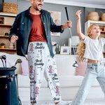 Personalisierte Golf Cartoon Charakter Gesicht Foto Pyjama Hose mit Tunnelzug Taille Valentins Tag Geburtstag Party Geschenk für Golfliebhaber