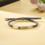 Personalisiertes Star of Life Notfall Medizin-ID Armband mit Text Namensschild Verstellbares Paracord Armband Erste Hilfe Geschenk für Damen Herren