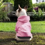 Sweat à Capuche Personnalisé avec Prénoms de l'Animal de Campagnie et Son Propriétaire Cadeau pour Amoureux d'Animal de Compagnie