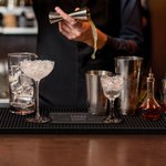 Personalisierte Rutschfeste Barmatte mit  „WELCOME“ Text Getränk Untersetzer Haus Bar Deko Geburtstagsgeschenk für Barkeeper Cocktail-Liebhaber