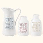 Personalizzato Nuvola di parole Nome Anno Iniziale Vaso di fiori in ceramica Decorazione per interni esterni Compleanno San Valentino Anniversario Regalo per la coppia
