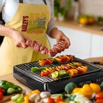 Divertente grembiule da cucina regolabile con nome e grande tasca Regalo di compleanno all'aperto per gli amanti della cucina