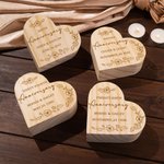 Personalized Anniversary Floral Wooden Heart Shaped Candle Holder with Engraved Name and Date Valentine's Day Anniversary Gift for Couple