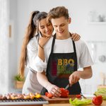 Divertente grembiule da cucina regolabile con nome e grande tasca Regalo di compleanno all'aperto per gli amanti della cucina