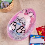 Conejo de Pascua personalizado Huevo rellenable con nombre Regalo de Pascua para niños