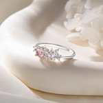 Anello personalizzato con zircone a farfalla per compleanno, anniversario, festa della mamma, regalo per le donne