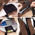 Personalisierte Retro-Muster 1-3 Haustier Fotos Pfote drucken große Tragetasche mit Namen Geburtstag Geschenk für Hund Mutter Haustierliebhaber