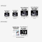 Periódico personalizado con texto y foto para anunciar el nacimiento de un bebé Regalo de Baby Shower para la madre