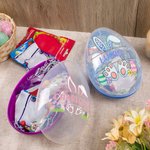 Personalized Cute Easter Bunny Jumbo Fillable Egg with Name Easter Gift for Kids