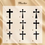 Personalisierte Kreuz Geburtsblumen Name PU-Leder Geldbörse mit Kartenfächern Handgelenkschlaufe Christliche Taufe Geburtstag Geschenk für Damen