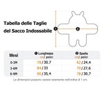 Sacco nanna a forma di coniglietto personalizzato con nome ricamato costume festivo quotidiano per baby shower regalo perfetto per neonati