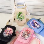 Bolsa Porta Botella de Agua Antropomorfa Personalizada con Nombre y Correa para 40oz Stanley Regalo de Cumpleaños para Mujer