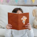 Cahier d'église en cuir avec nom pour l'étude de la Bible Cadeau religieux pour femmes chrétiennes