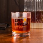 Gepersonaliseerd Funny Pickleball Themed 10 oz Old Fashioned Rocks Whiskey Glas met Naam Verjaardagscadeau voor Pickleball Liefhebber Likeurliefhebber