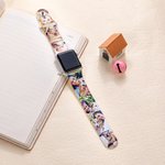 Personalisierte 1-7 Katze Hund Haustier Foto-Collage Wasserdichtes Silikon Uhrenband Kompatibel mit Apple Watch Geburtstag Geschenk für Familie Freunde