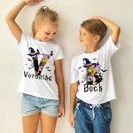 Gepersonaliseerde Tovenaarshoed Vleermuis Doodle Initiaal 100% Katoen Unisex Baby Rompertje T-shirt met Naam Halloween Feestcadeau voor Baby Jongens Meisjes