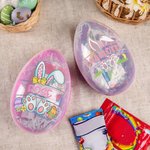 Personalized Cute Easter Bunny Jumbo Fillable Egg with Name Easter Gift for Kids