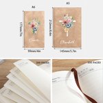 Cahier d'église en cuir avec nom pour l'étude de la Bible Cadeau religieux pour femmes chrétiennes