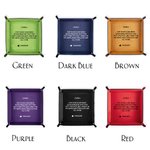 Personalisierte romantische Nachricht faltbare Leder Catchall Snap Tray mit Namen Desktop Storage Organizer Valentinstag Geschenk für Paar