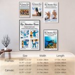 Personnalisé Adventure Time 1-4 Photos Post Painting avec Texte Anniversaire Cadeau d'anniversaire pour les amoureux de l'aventure et les passionnés de sports de plein air