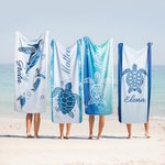 Asciugamano da spiaggia personalizzato con nome assorbente ed a rapida asciugatura essenziale per vacanze regalo perfetto per amici e famiglia