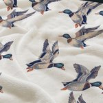 Personalized Cute Mallard Duck Name Soft Throw Blanket Home Decor Baby Shower Birthday Gift for Baby Newborn