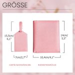 Personalisierte Niedliche Haustier Ölmalerei-Foto PU-Leder Reisepasshülle Gepäckanhänger mit Namen Reisezubehör Geburtstag Geschenk für Tierliebhaber