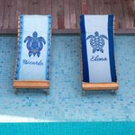 Asciugamano da spiaggia personalizzato con nome assorbente ed a rapida asciugatura essenziale per vacanze regalo perfetto per amici e famiglia