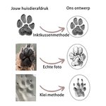 Gepersonaliseerde Gegraveerde Hond Kat Pootafdruk Ring met Naam Herinnerings Cadeau voor Huisdierverlies voor Huisdierliefhebbers