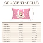 Personalisierter Niedlicher Tier Wolke Mehrfarbiger Kissenbezug mit Namen und Initiale Kinderzimmer Deko Geburtstag Geschenk für Junge Mädchen