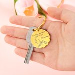 Llavero Personalizado You Have My Heart And My Ass Couple Stick Figure Keychain with Engraved Text Valentine's Day Anniversary Gift for Couple