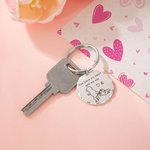 Llavero Personalizado You Have My Heart And My Ass Couple Stick Figure Keychain with Engraved Text Valentine's Day Anniversary Gift for Couple