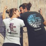 Personalised Anchor Compass Always Deserved Longed Couple T-shirt Sweatshirt Hoodie with Initial and Name Valentine's Day Anniversary Gift for Him Her