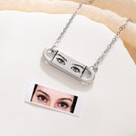Gepersonaliseerde unieke ogen naam ketting sierlijke sieraden verjaardag verjaardag Valentijnsdag cadeau voor vrouwen
