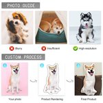 Personalized Funny Face Photo Human-shaped Throw Pillow with Name Home Decor Valentine's Day Housewarming Gift for Couple Him Her