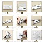 Personalised Cute Hedgehog Fox Animals Design Embossing Stamp Hand-held Embosser with Name Birthday Book Club Gift for Bookworms Kids