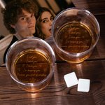 Personalisierte ich traf dich ich mochte dich ich liebe dich Old Fashioned 10 oz Whiskey Rocks Glas mit Namen Valentinstag Jahrestag Geschenk für Paar