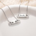 Gepersonaliseerde unieke ogen naam ketting sierlijke sieraden verjaardag verjaardag Valentijnsdag cadeau voor vrouwen