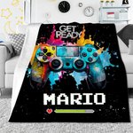 Manta suave personalizada con tinta de color 