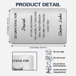 Personalised So Grateful For Wallet Card with Name and Text Birthday Appreciation Gift for Family Friend Teacher