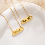 Gepersonaliseerde unieke ogen naam ketting sierlijke sieraden verjaardag verjaardag Valentijnsdag cadeau voor vrouwen