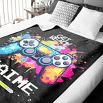 Manta suave personalizada con tinta de color 