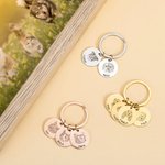 Llavero personalizado con foto de mascota 1-4 fotos y nombre grabado regalo conmemorativo y de cumpleaños para amante de las mascotas